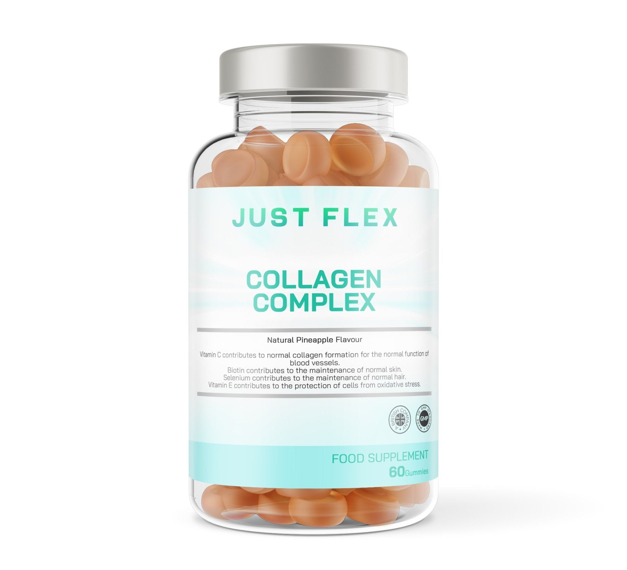 Just Flex Collagen Complex - 60 Pineapple Flavour Gummies