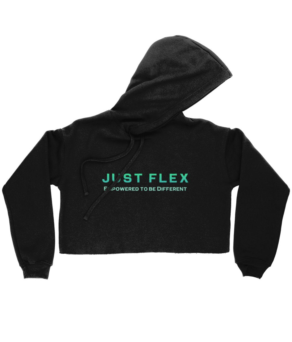 Just Flex - Empowered To Be Different Cropped Hoodie