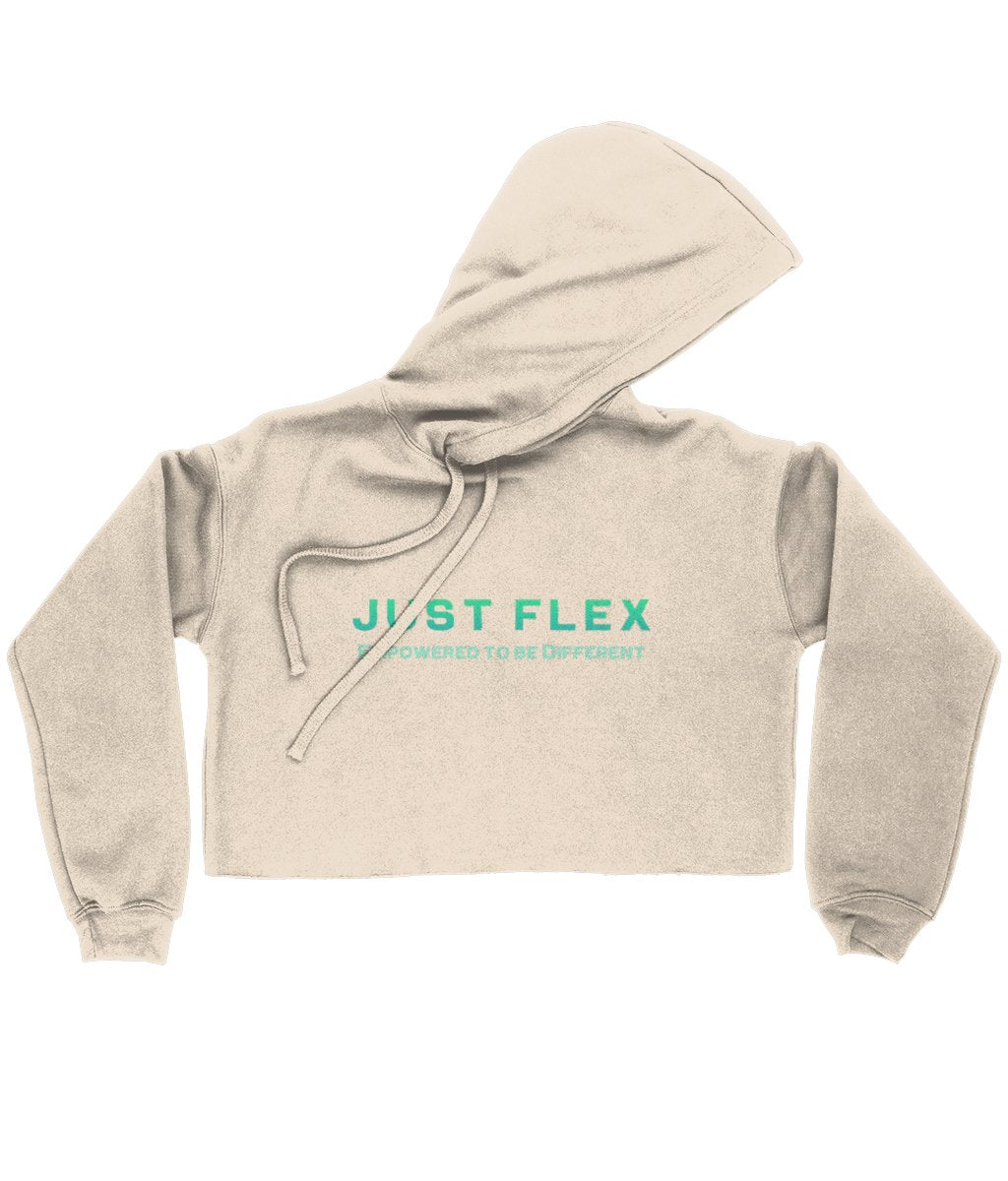 Just Flex - Empowered To Be Different Cropped Hoodie - Just Flex