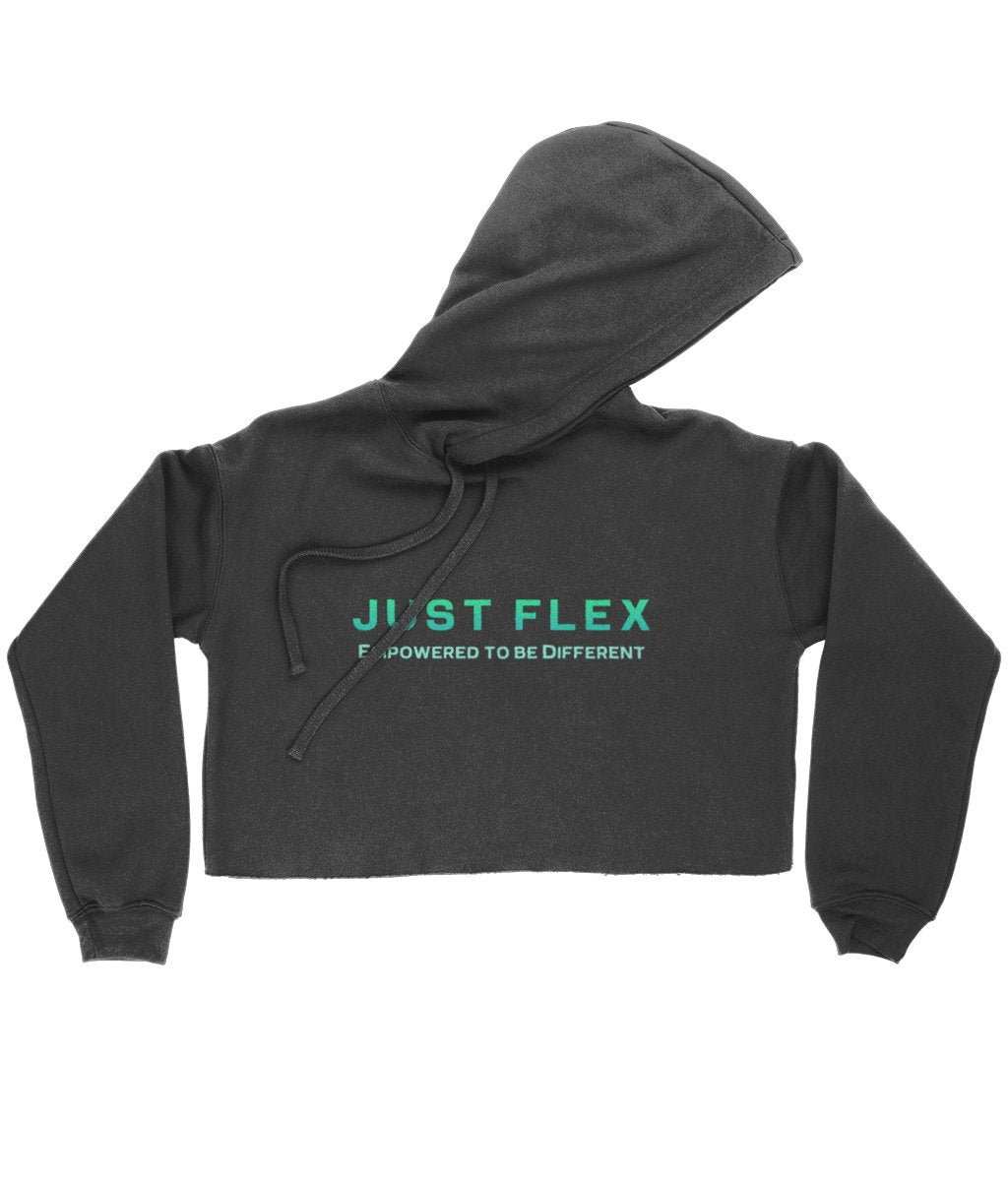 Just Flex - Empowered To Be Different Cropped Hoodie