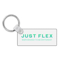 Just Flex - Empowered To Be Different Rectangular Keyring - Just Flex