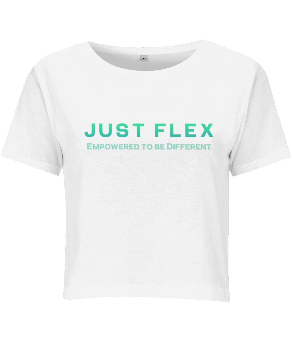 Just Flex - Empowered To Be Different Women's Cropped Tee - Just Flex