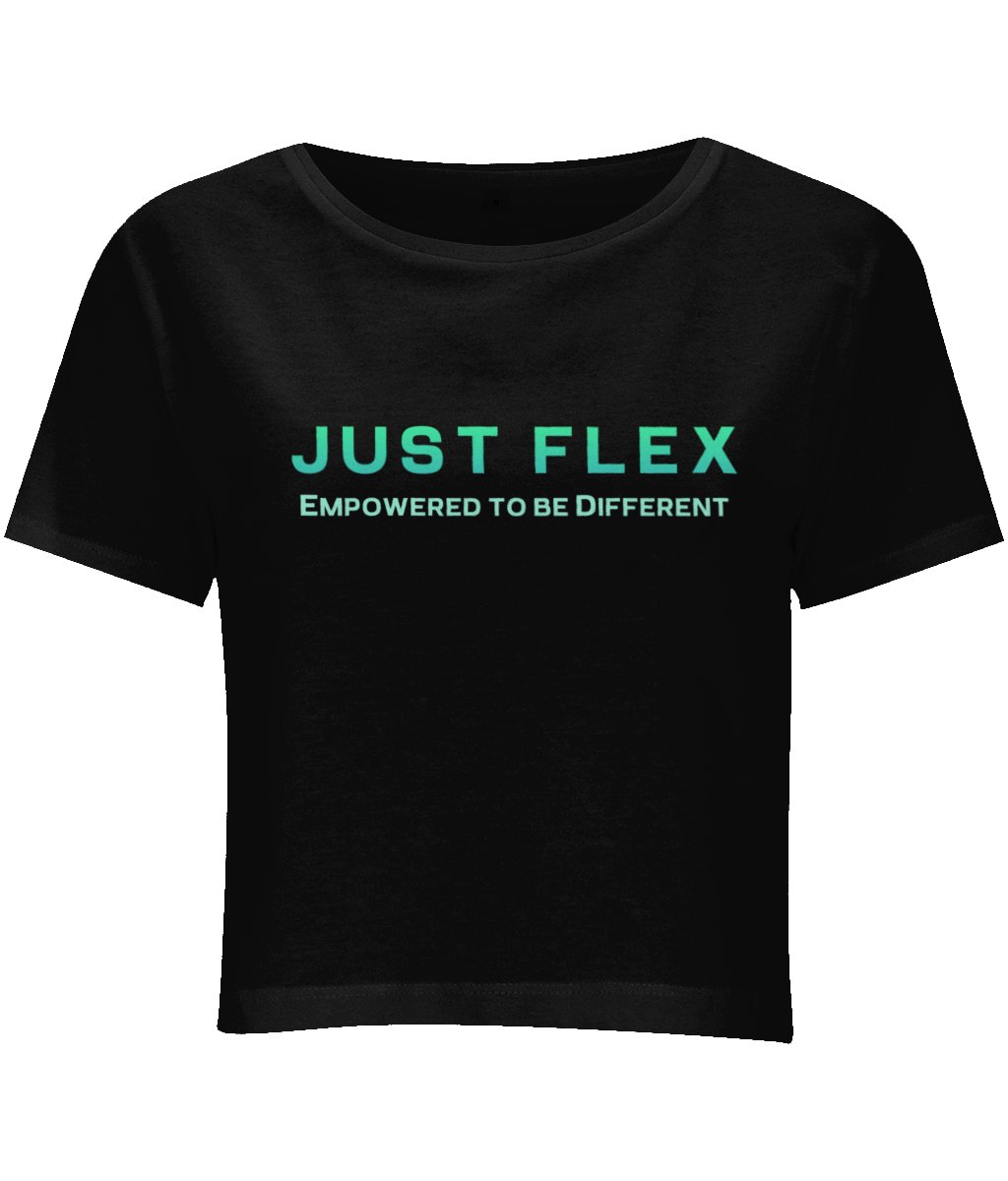 Just Flex - Empowered To Be Different Women's Cropped Tee - Just Flex