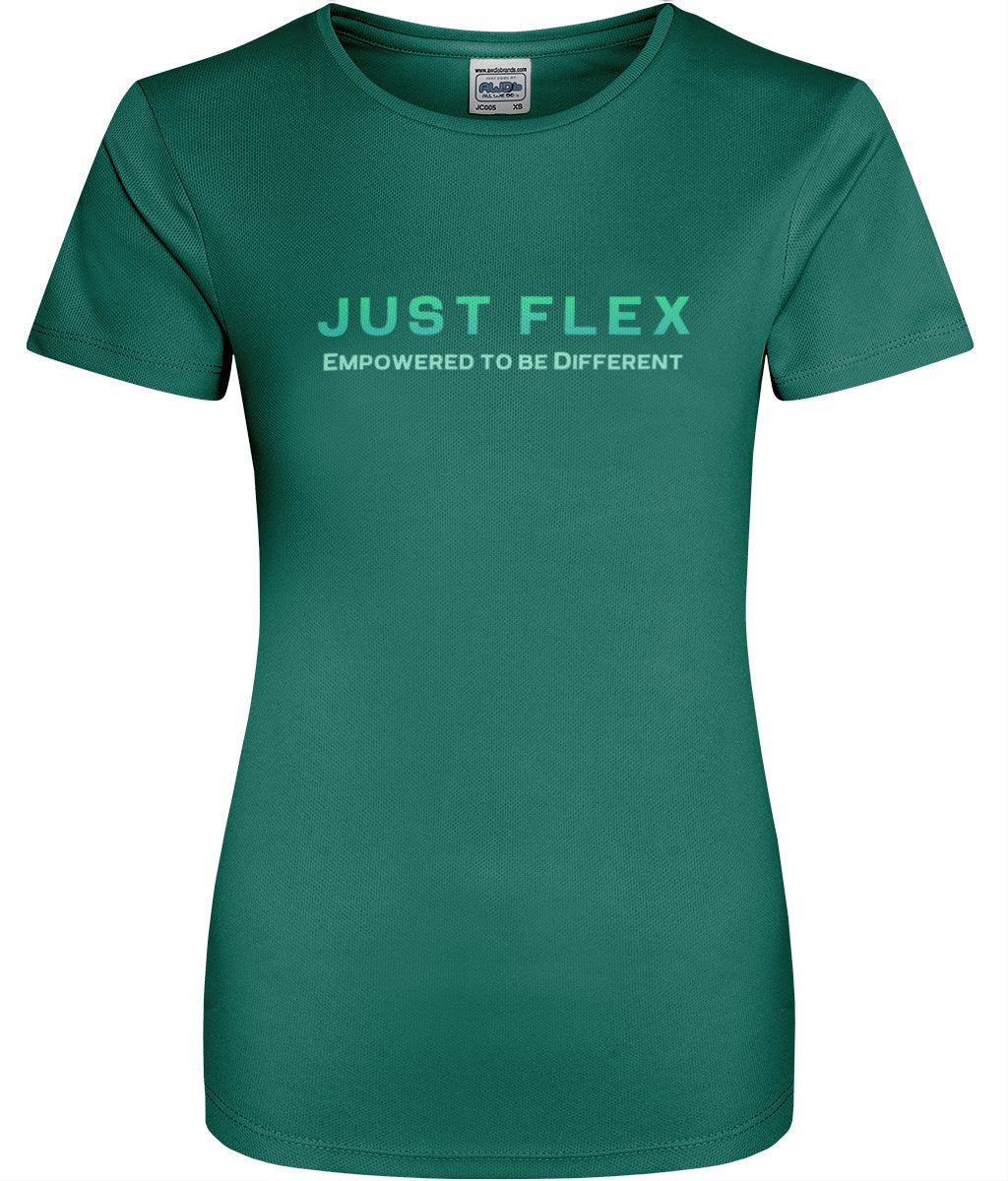 Just Flex - Empowered To Be Different Womens Just Cool Sports T-shirt