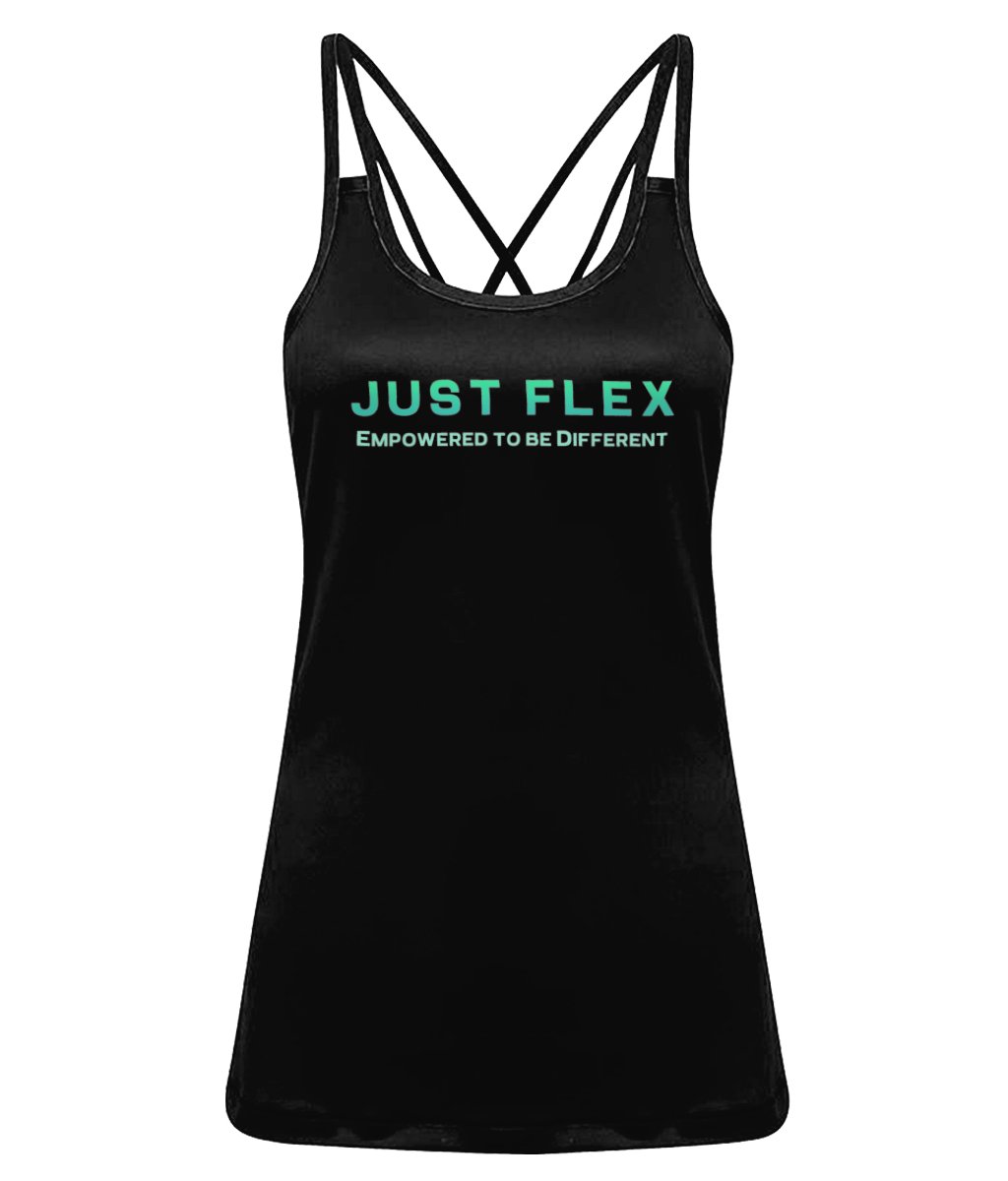 Just Flex - Empowered To Be Different Women's TriDri® 'Laser Cut' Spaghetti Strap Vest