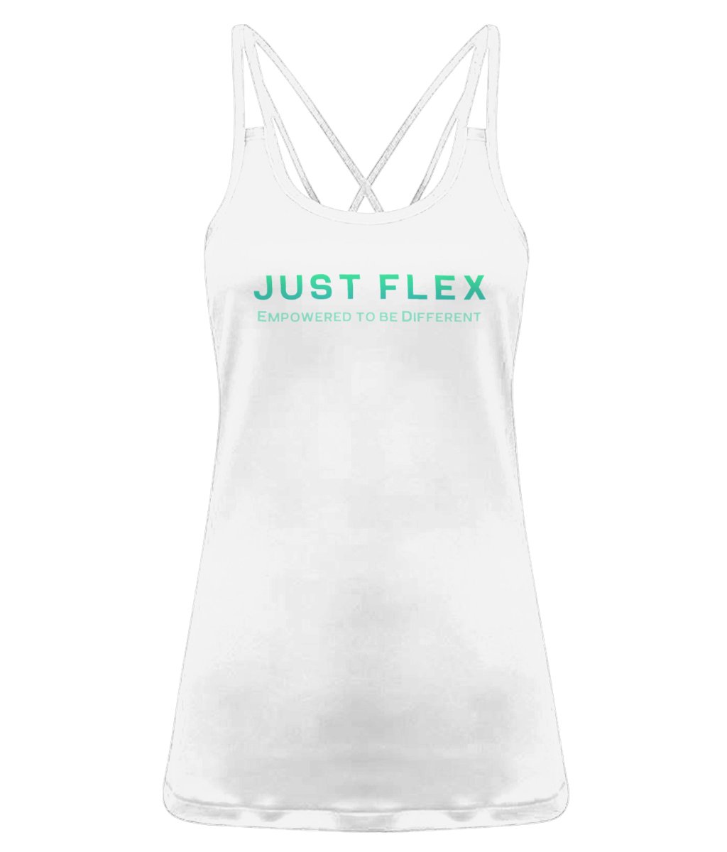 Just Flex - Empowered To Be Different Women's TriDri® 'Laser Cut' Spaghetti Strap Vest - Just Flex