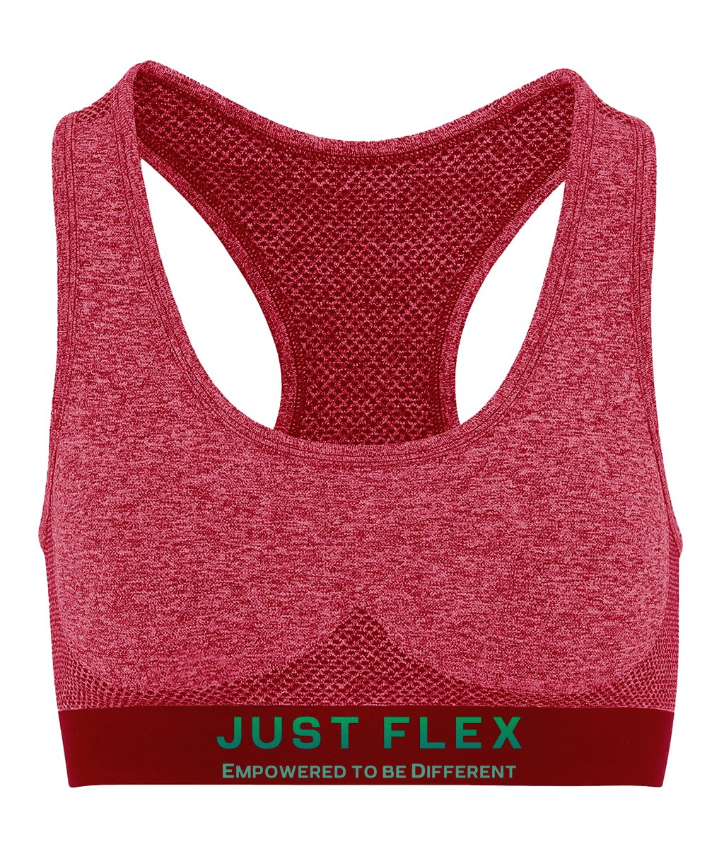 Just Flex - Empowered To Be Different - Womens TriDri® Seamless '3D fit' Sports Bra