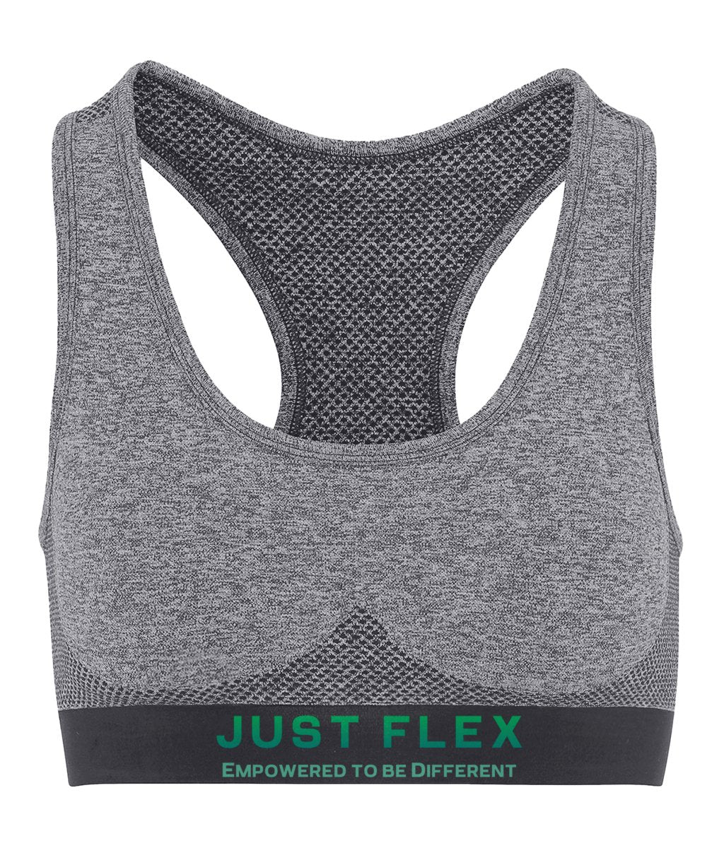 Just Flex - Empowered To Be Different - Womens TriDri® Seamless '3D fit' Sports Bra - Just Flex
