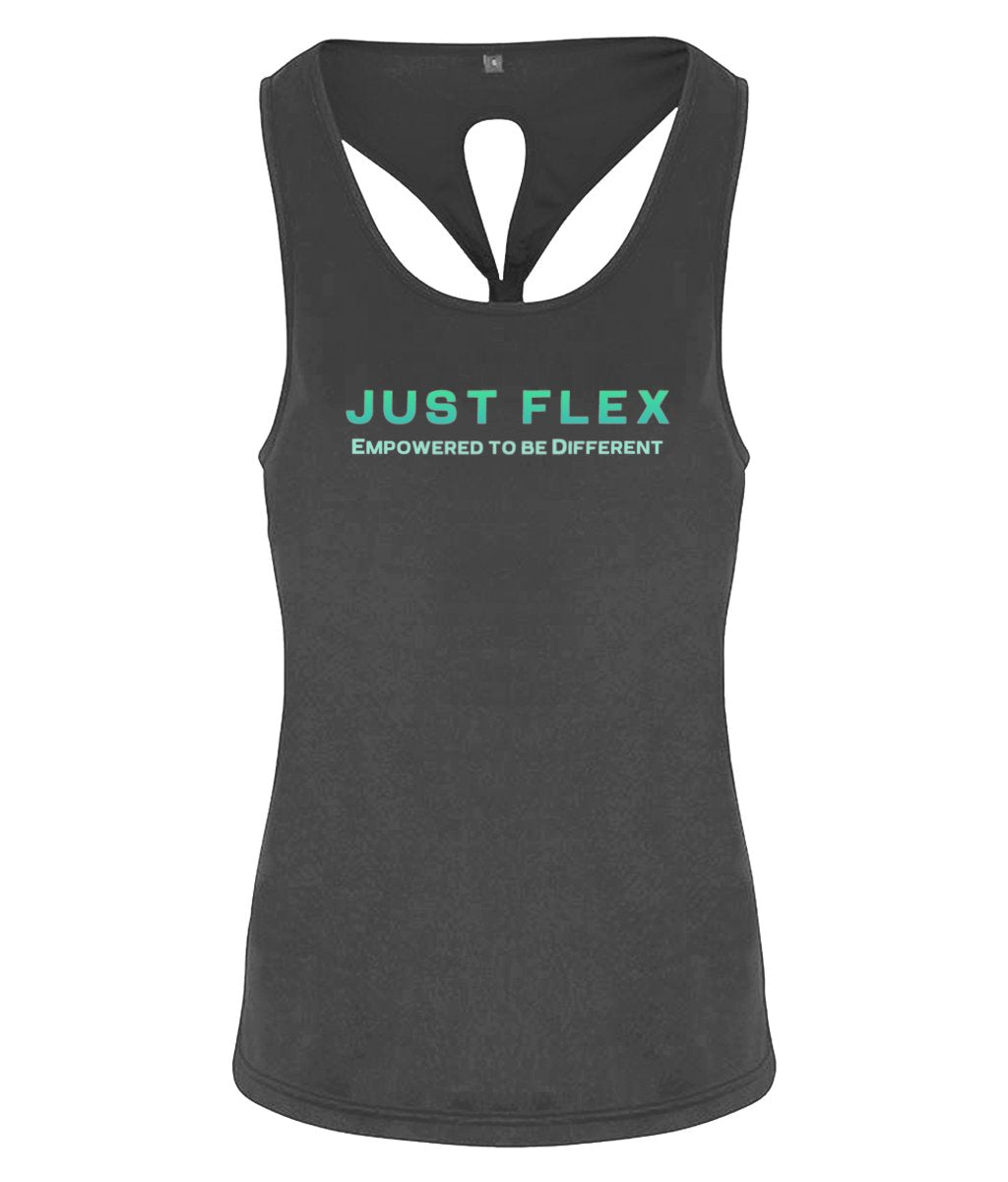Just Flex - Empowered To Be Different Women's TriDri® Yoga Knot Vest