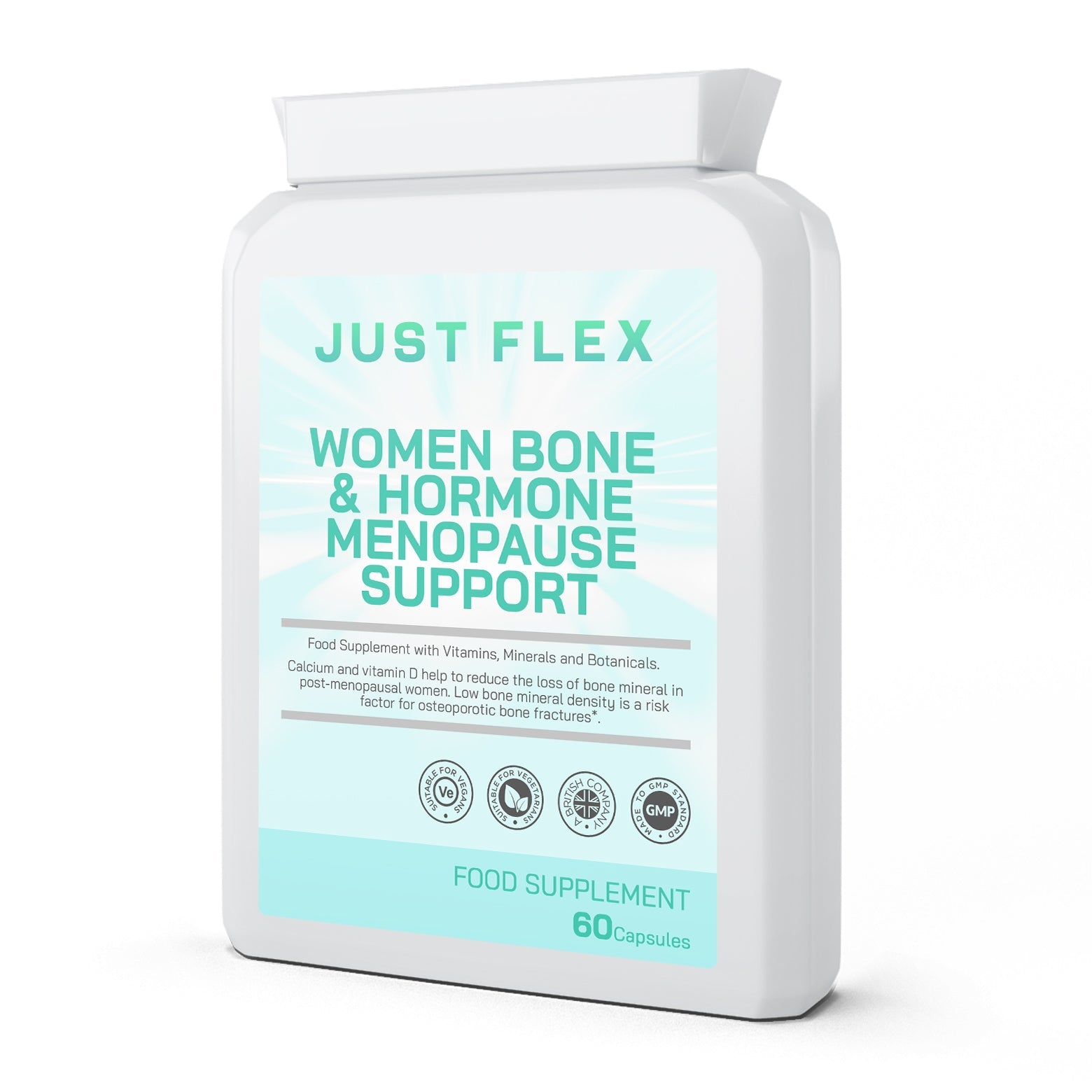 Just Flex Women Bone & Hormone Menopause Support 60 Capsules - Just Flex