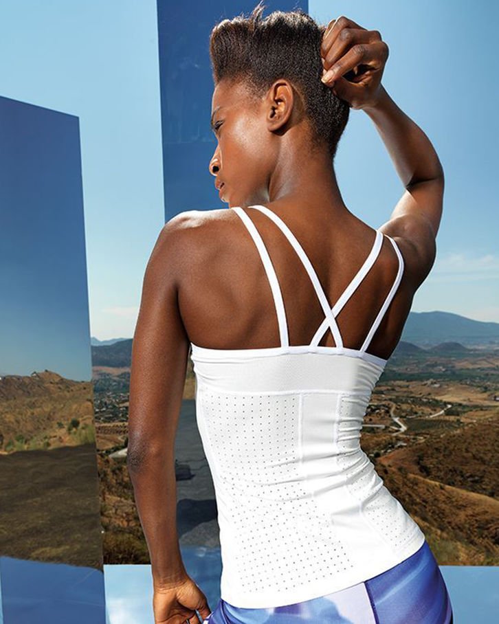 Just Flex Women's TriDri® 'Laser Cut' Spaghetti Strap Vest