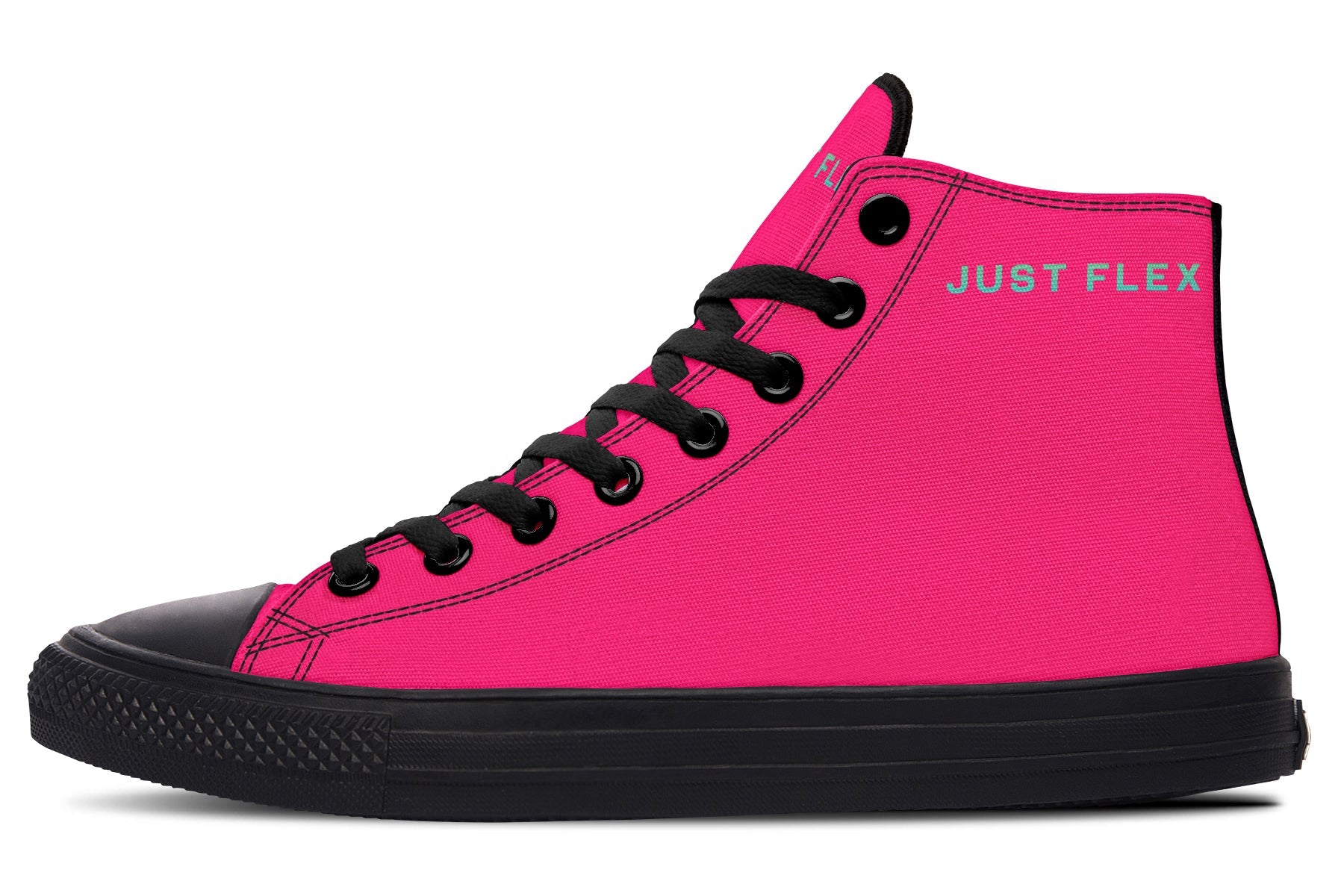 Unisex High Tops Bright Pink