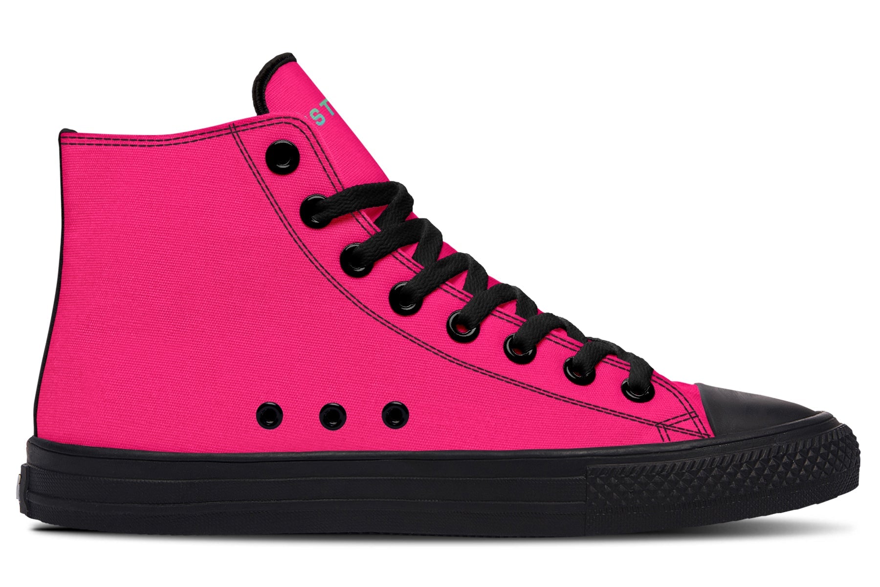 Unisex High Tops Bright Pink