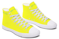 Unisex High Tops Bright Yellow - Just Flex