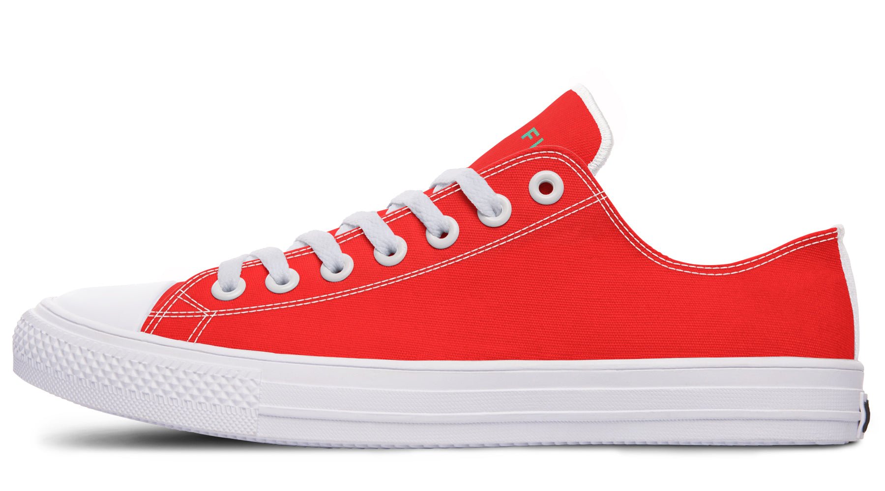 Unisex Low Tops Bright Red