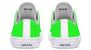 Unisex Low Tops Lime Green - Just Flex