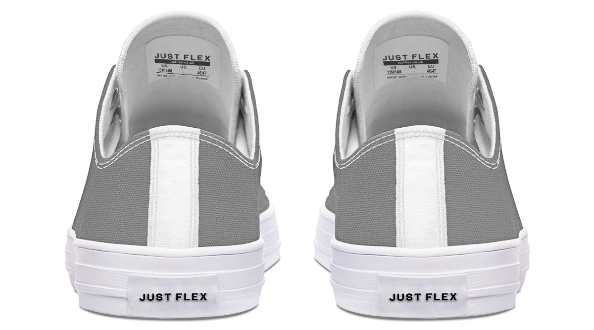 Unisex Low Tops Mid Grey - Just Flex